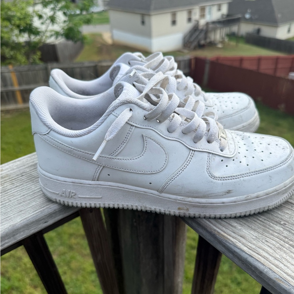 White Nike Air Force 1 Sneakers